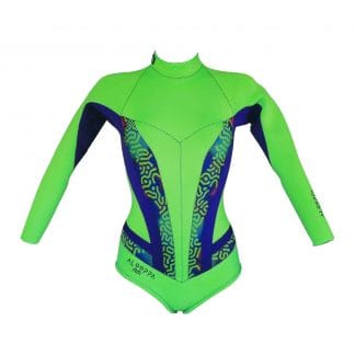 Alooppa 2mm neoprene Green Springsuit